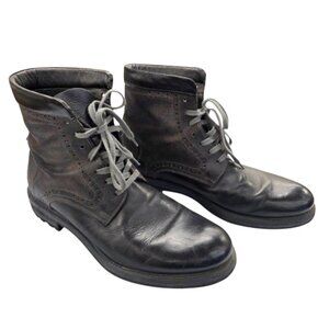 Minelli | Shoes | Minelli Mens Leather Round Toe Lace Up  display picture 1
